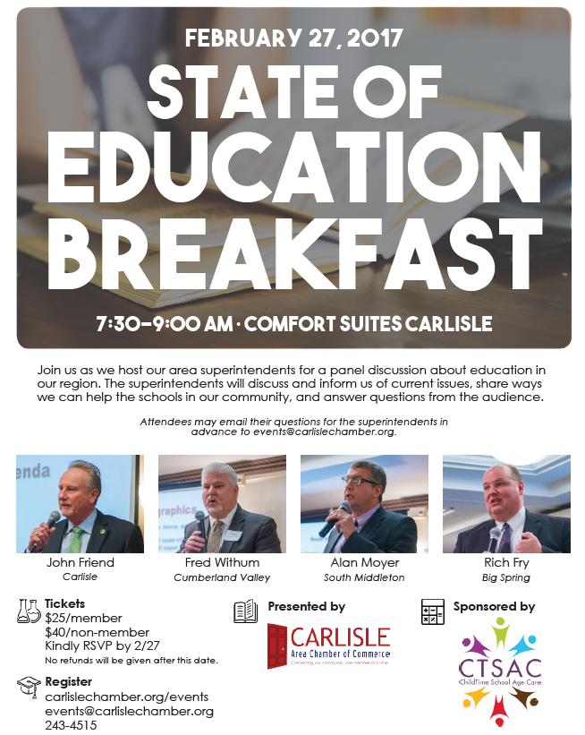 state of education breakfast event